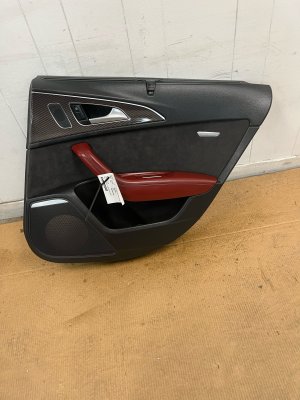 2012-2018 Audi A6 Door Interior Trim Panel - Rear, Right (Passenger) (Used OEM)