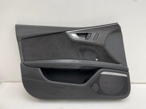 2016-2018 Audi S7 Black Door Interior Trim Panel - Front, Left (Driver) (Used OEM)