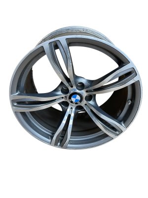 2012-2019 BMW M6 Silver 20x10.5 5 Double Spoke Silver Alloy Wheel - Rear (Used OEM)