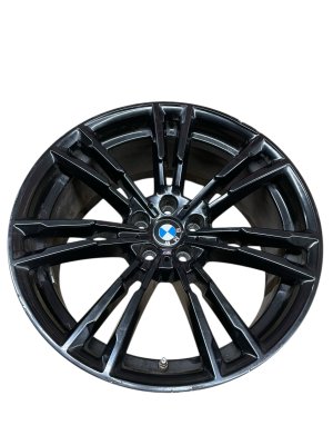 2018-2020 BMW M5 Black 20x9.5 7 Double Spoke Alloy Wheel - Front (Used OEM)