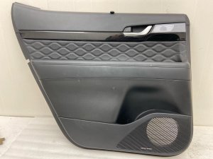 2020-2022 Hyundai Palisade Door Interior Trim Panel with Sunshade - Rear, Left (Driver) (Used OEM)