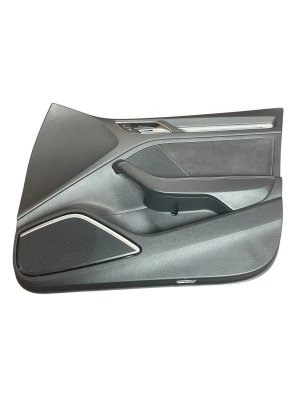 2017-2020 Audi A3 Black Door Interior Trim Panel - Front, Right (Passenger) (Used OEM)
