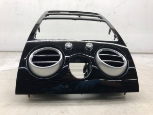 2004-2011 Bentley Continental Center Dashboard Air Vent and Trim Bezel Assembly (Used OEM)