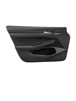 2022-2025 Volkswagen GTI Black Door Interior Trim Panel with Carbon Fiber - Front, Left (Driver) (Used OEM)