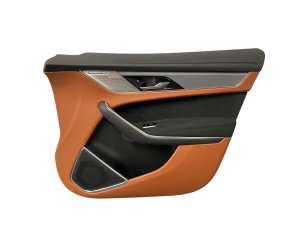 2021-2023 Jaguar F-Pace Tan Door Interior Trim Panel - Front, Right (Passenger) (Used OEM)