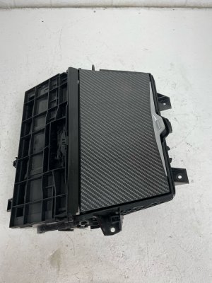 2021-2025 BMW M4 Center Console Cupholder Storage Trim with Carbon Lid (Used OEM)