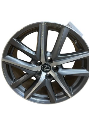2016-2019 Lexus GS450h Gray 19x8 5 Split-Spoke Silver Gray Alloy Wheel (Used OEM)