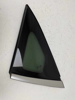 2024-2026 Hyundai Kona Quarter Glass with Privacy Tint and Black Trim - Rear, Left (Driver) (Used OEM)
