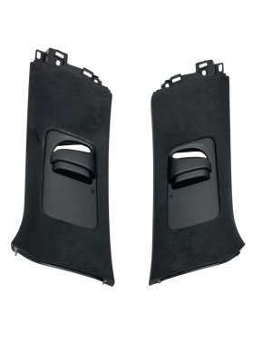  Tesla Model x Black Upper B-Pillar Trim Panel Cover Set (Used OEM)
