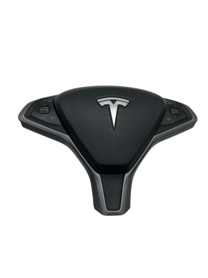  Tesla Model x Steering Wheel Air Bag with Control Panel Trim (Used OEM)