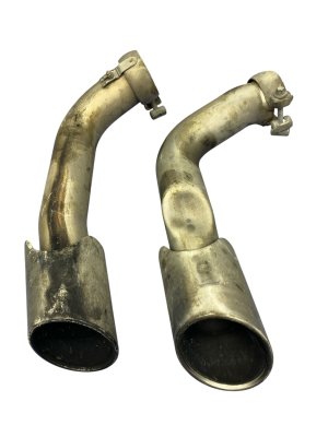 2015-2018 Porsche Cayenne Exhaust Muffler Tailpipe Tip Set - Rear (Used OEM)