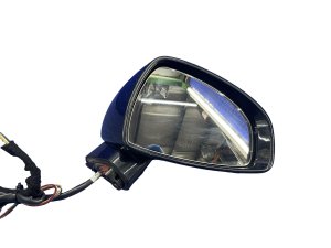 2007-2015 Audi TT Phantom Black Power Heated Manual Fold Door/Side View Mirror - Front, Right (Passenger) (Used OEM)
