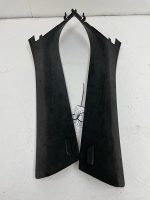 2013-2018 BMW 650i Black Windshield A-Pillar Trim Panel Cover Set - Front (Used OEM)