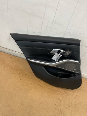 2021-2025 BMW M3 Black Door Interior Trim Panel - Rear, Left (Driver) (Used OEM)