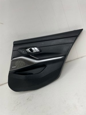 2019-2025 BMW 328i Black Door Interior Trim Panel - Rear, Right (Passenger) (Used OEM)
