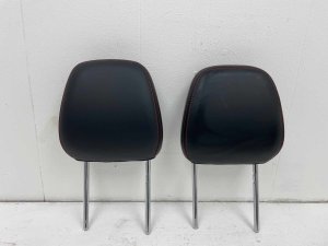 2023-2025 Ford Escape Black Seat Leatherette Headrest Set with Red Stitching - Front, Right (Passenger) (Used OEM)