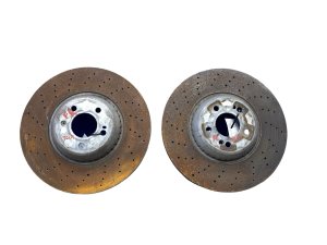 2014-2017 Mercedes-Benz S320 Drilled Disc Brake Rotor Kit - Front (Used OEM)