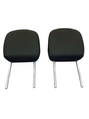 2018-2023 Jeep Wrangler Black Outboard Cloth Seat Headrest Set - Rear, Right (Passenger) (Used OEM)