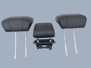 2014-2020 Mercedes-Benz S320 Black Seat Leather Headrest Set - Rear, Right (Passenger) (Used OEM)