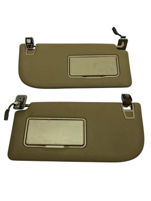 2021-2025 Ford F-150 Java (Brown) Illuminated Sun Visor - Left (Driver) (Used OEM)
