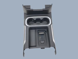 2020-2023 GMC Sierra 2500 HD Black Center Console Cup Holder Upper Trim Panel - Front (Used OEM)