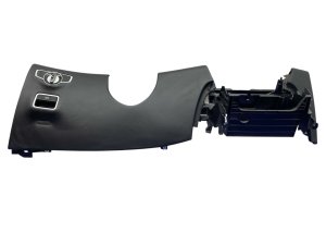 2014-2017 Mercedes-Benz S320 Black Dashboard Lower Trim Panel with Parking Brake and Headlight Switches - Front (Used OEM)