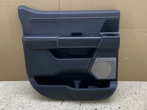 2021-2025 Ford F-150 Black Door Interior Trim Panel with B&O Speaker Grille - Rear, Left (Driver) (Used OEM)