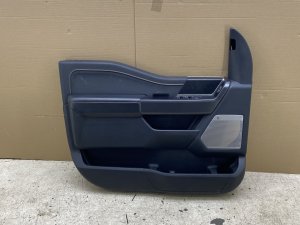 2024-2025 Ford F-150 Black Door Interior Trim Panel with B&O Speaker Grille - Front, Left (Driver) (Used OEM)