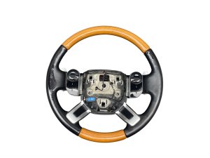 2013-2022 Land Rover Range Rover Ebony (Black) Heated Wood and Leather Steering Wheel (Used OEM)