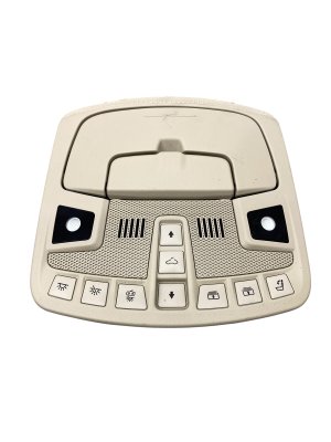 2018-2024 Lincoln Navigator Overhead Roof Console with Dome Light and Sunroof - Front (Used OEM)