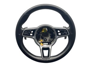 2019-2023 Porsche Cayenne Black Steering Wheel - Front (Used OEM)