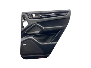 2019-2023 Porsche Cayenne Black Door Interior Trim Panel - Rear, Right (Passenger) (Used OEM)