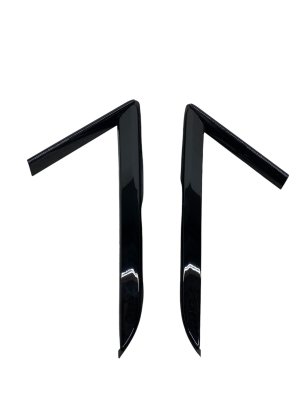 2023-2025 Cadillac LYRIQ Black Quarter Window Moulding Trim Cover Set - Rear (Used OEM)