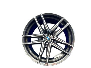 2021-2023 BMW M5 Silver 20x10.5 5 Double-Spoke Machined Face Silver Alloy Wheel (Used OEM)