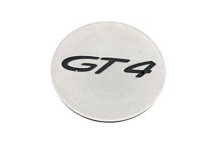 2020-2026 Porsche 718 Boxster Silver GT4 Silver Center Wheel Cap (Used OEM)