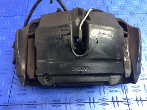 2014-2015 Jaguar XK Black Disc Brake Caliper for 15.00-inch Rotors - Front, Left (Driver) (Used OEM)