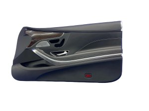 2015-2021 Mercedes-Benz S320 Black Door Interior Trim Panel with Burmester Audio - Front, Right (Passenger) (Used OEM)