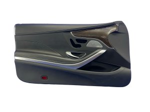 2015-2021 Mercedes-Benz S320 Black Door Interior Trim Panel with Premium Burmester Audio - Front, Left (Driver) (Used OEM)