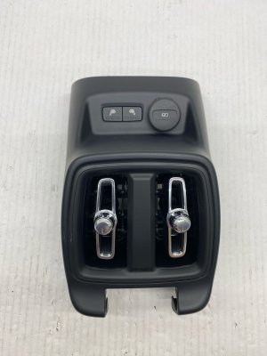 2019-2026 Volvo XC40 Center Console End Cap with Air Vent and Heated Seat Switch - Rear (Used OEM)
