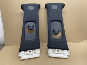 2022-2025 INFINITI QX60 Black Upper B-Pillar Trim Panel Cover Set (Used OEM)