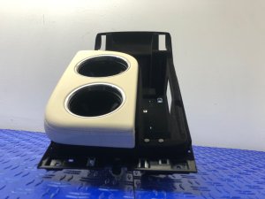 2017-2023 Porsche Panamera Beige Front Center Console Cup Holder Storage Tray (Used OEM)