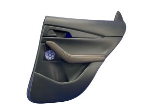 2020-2025 Mazda CX-30 Black Door Interior Trim Panel with Bose Audio - Rear, Right (Passenger) (Used OEM)