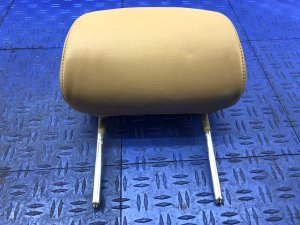 2007-2015 Jaguar XK Beige Seat Leather Headrest - Front, Left (Driver) (Used OEM)