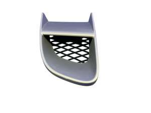 2009-2015 Audi R8 Silver Lid Air Vent Grille Trim - Rear (Used OEM)