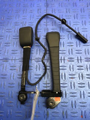 2021-2025 Genesis G80 Seat Belt Buckle with Retractor Receptacle - Front, Left (Driver) (Used OEM)