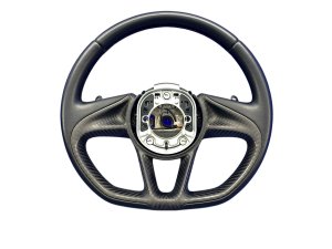 OEM Black Leather and Carbon Fiber Steering Wheel for 2017-2024 McLaren & MCLAREN - Front