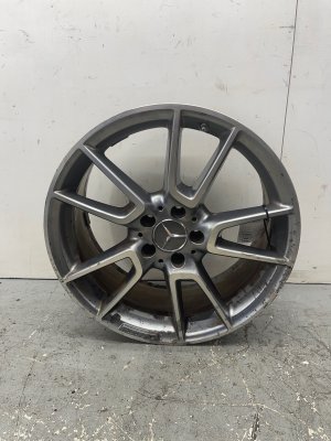 2016-2019 Mercedes-Benz C300 Gray 19x8.5 Machined Charcoal Alloy Rear Wheel (Used OEM)