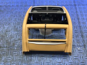 2016-2019 BMW 740i Beige Center Console Air Vent Trim Cover Panel - Rear (Used OEM)