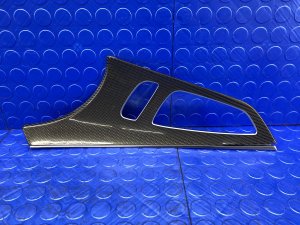2012-2018 Audi A7 Black Door Interior Trim Panel Molding Carbon Fiber - Front (Used OEM)