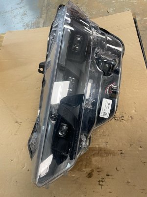 2024-2025 Ford Mustang Black LED Projector Headlight Assembly - Front, Left (Driver) (Used OEM)